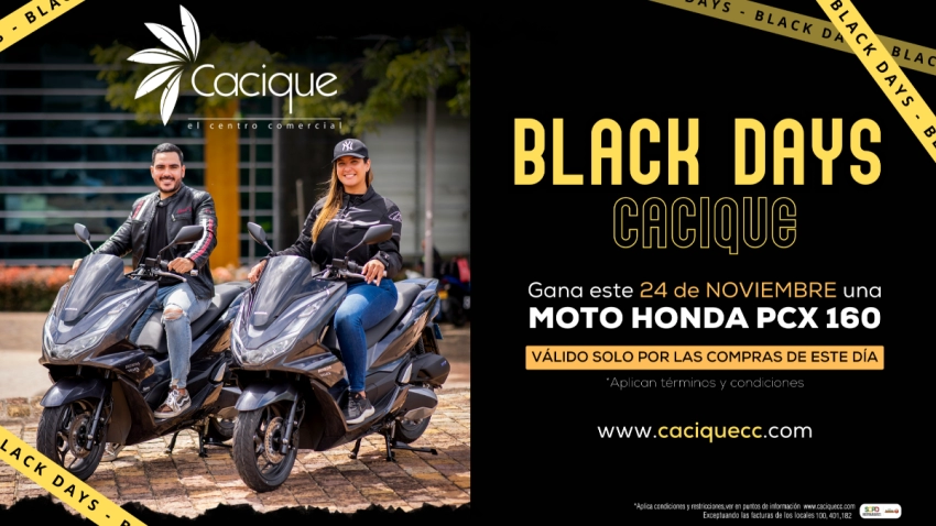 Gana una Moto Honda en el Black Friday